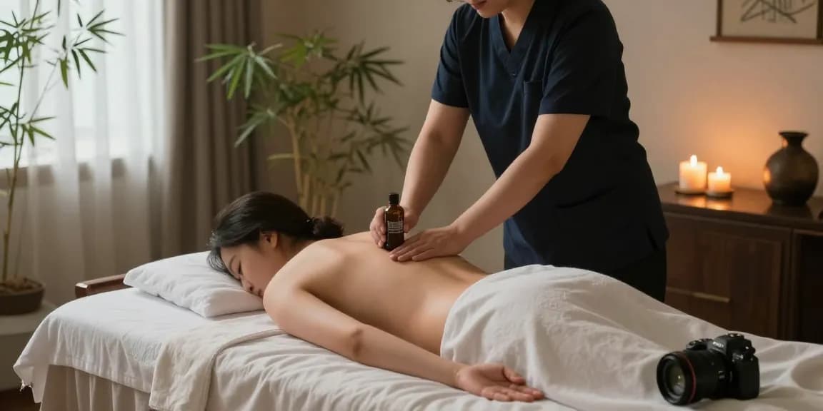 Relaxing 부천출장마사지 experience in a serene spa setting with soothing ambiance.