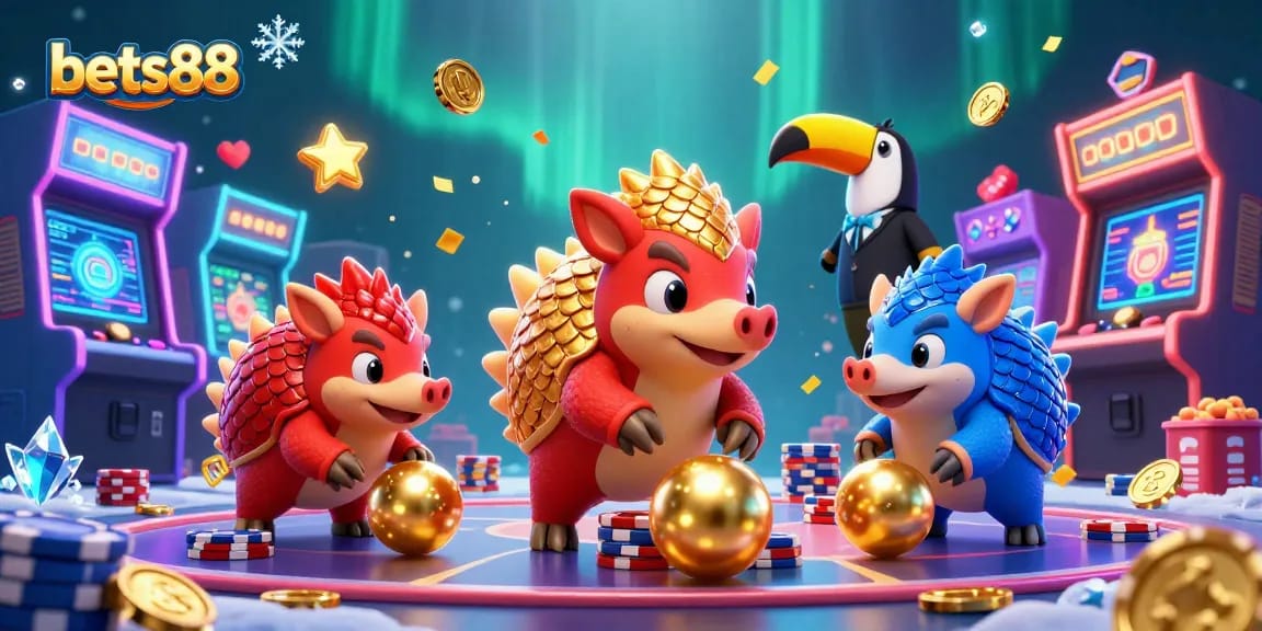 Experience the thrills of betting at bets88 amidst colorful arcade action and dynamic gameplay.