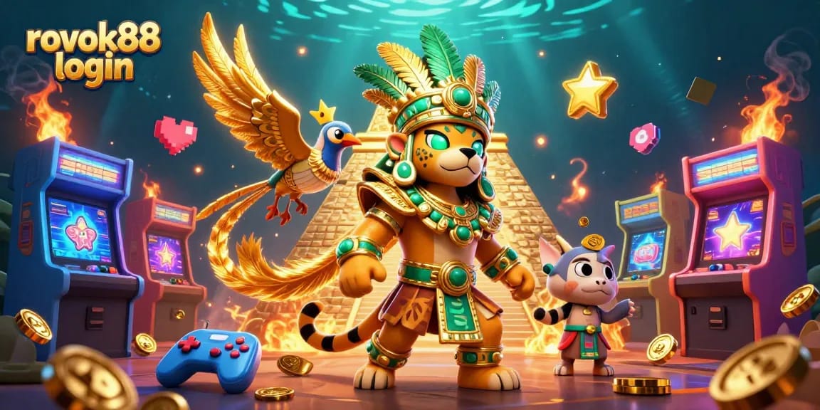 Engage with the rokok88 login experience through vibrant casino elements and rich 3D illustrations.