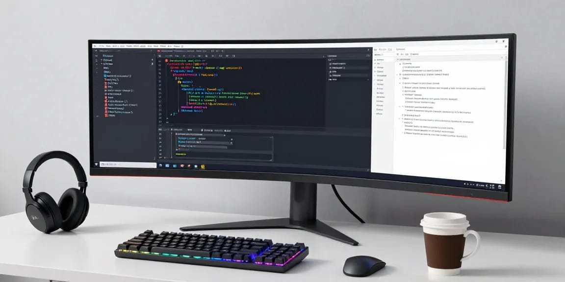 gi8ee software development workspace with advanced technology tools and cybersecurity solutions.