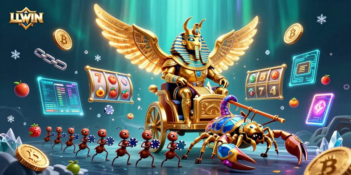 Engage with LLWIN's thrilling atmosphere, combining crypto gambling and vibrant casino elements.