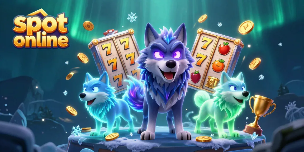 Experience the thrill of slot online action with dynamic scenes featuring spirited wolves and exciting game elements.