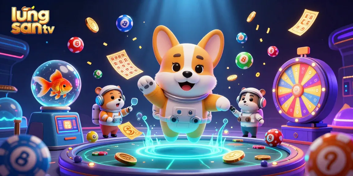 Experience the excitement of lương sơn tv with vibrant lottery games and animated characters in a casino setting.