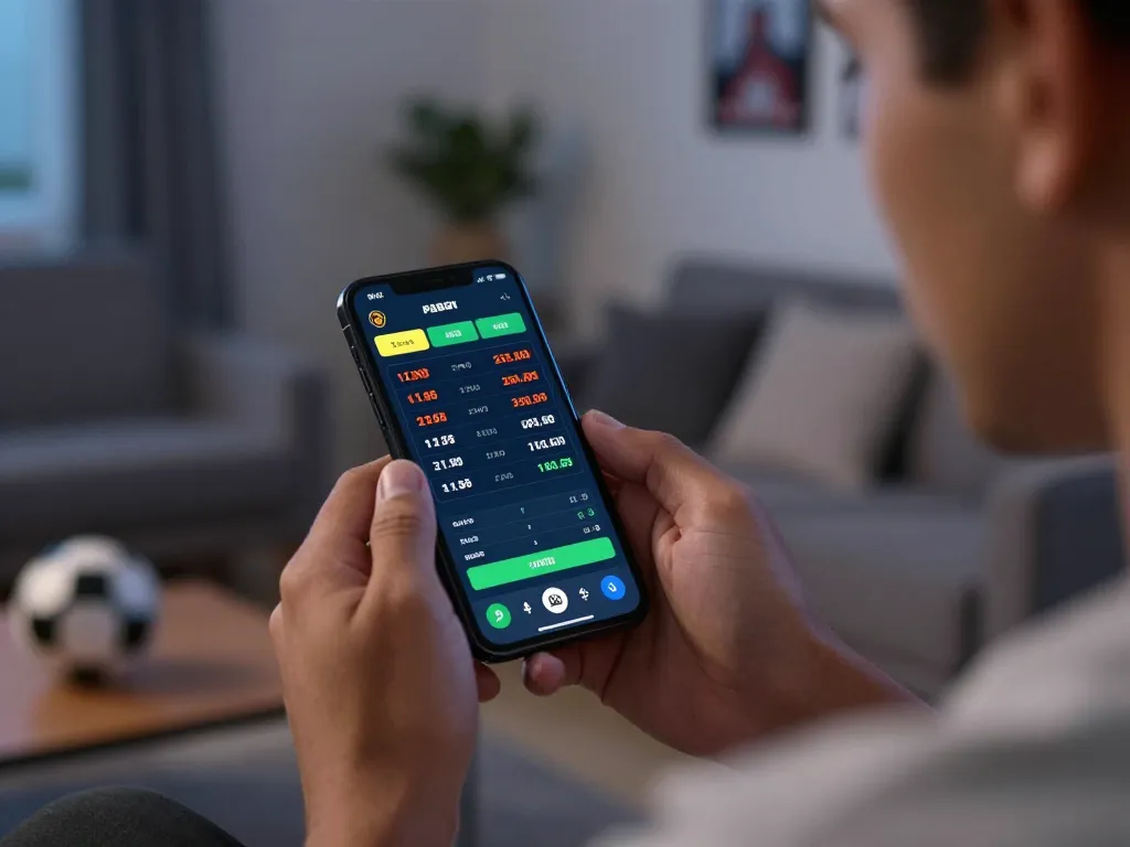 Fun88 mobile betting in action showcasing live sports odds on a smartphone