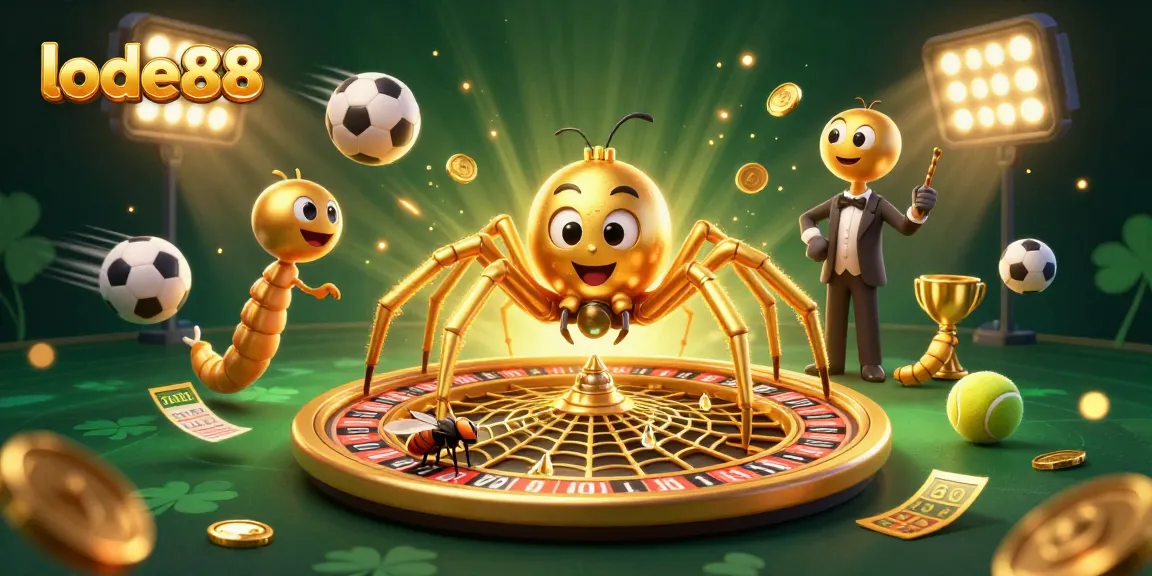 Bet with lode88: A vibrant 3D gambling scene showcasing fun and excitement with unique characters.