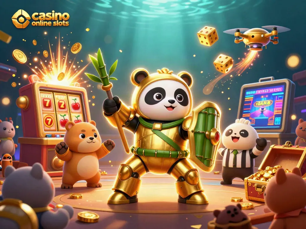 Spin for jackpots with exciting casino online slots in a vibrant 3D arena.