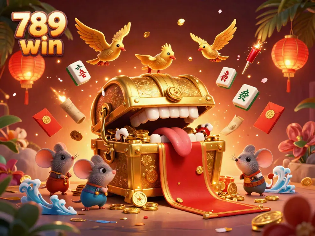 Experience the thrill of 789 win with our vibrant casino-themed illustration featuring engaging characters and games.