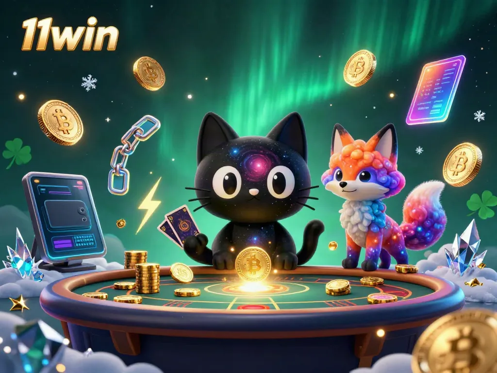 Experience the thrilling world of 11win where a black hole cat and nebula fox enchant players with cosmic casino excitement.