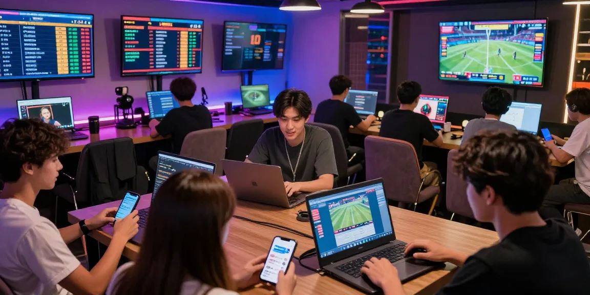 Engaged community discussing 먹튀스팟 in a vibrant virtual gaming lounge.