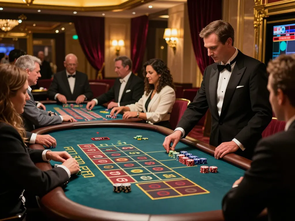 Engaged players at the roulette table celebrate their wins, showcasing excitement in the greenpeaceetplawsuit casino atmosphere.