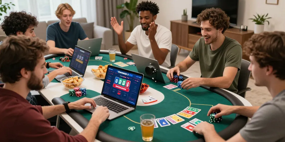 Engaging online poker match on Domino88 platform showcasing players in action, strategic moves, and competitive atmosphere.