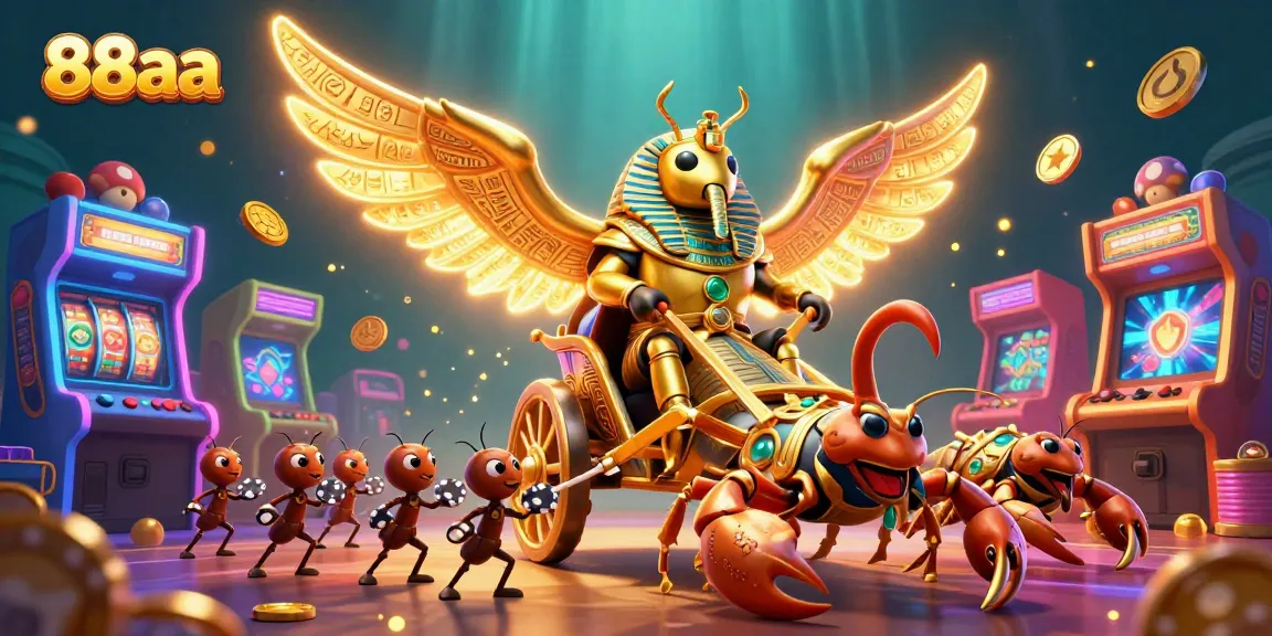 Experience the excitement of 88aa casino gaming with colorful game elements and vibrant characters.
