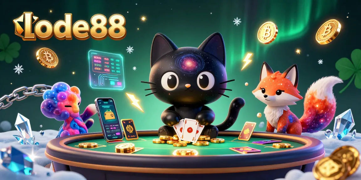 lode88's cosmic casino experience captivates players with vibrant characters and gaming elements.