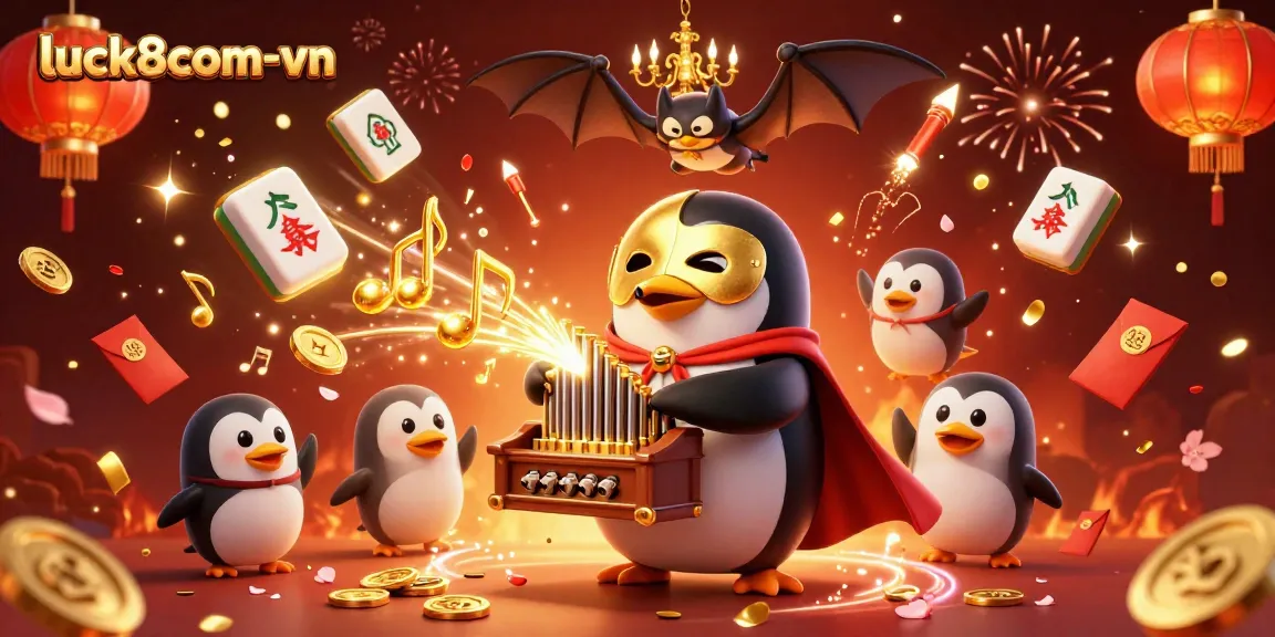 Play thrilling games at luck8com-vn with lively characters, golden coins, and vibrant casino elements.