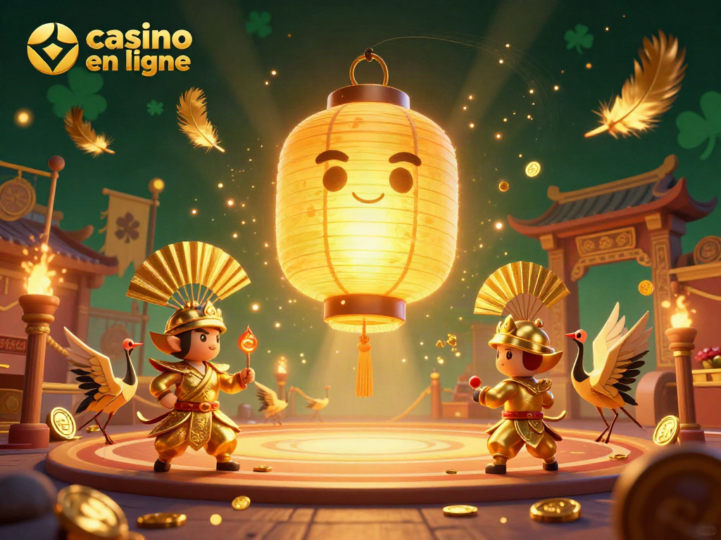 Plongez dans l'excitation du casino en ligne avec notre illustration détaillée des jeux et personnages animés.