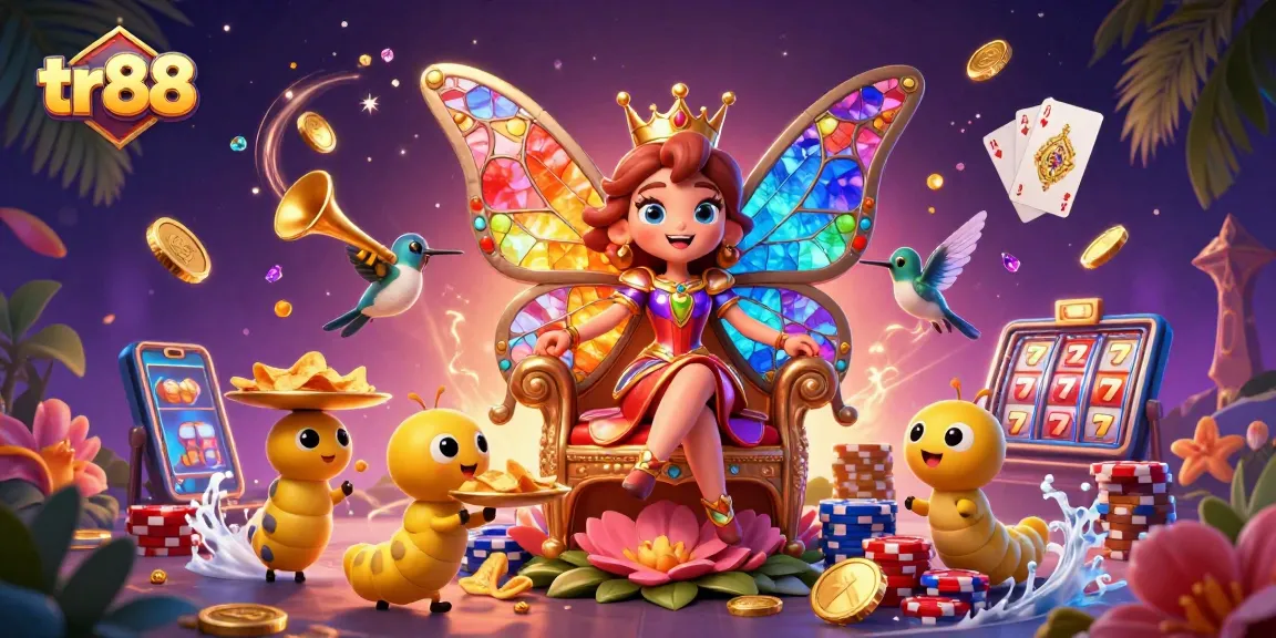 Spin the reels and enjoy the vibrant world of tr88 with exciting casino elements and colorful visuals.
