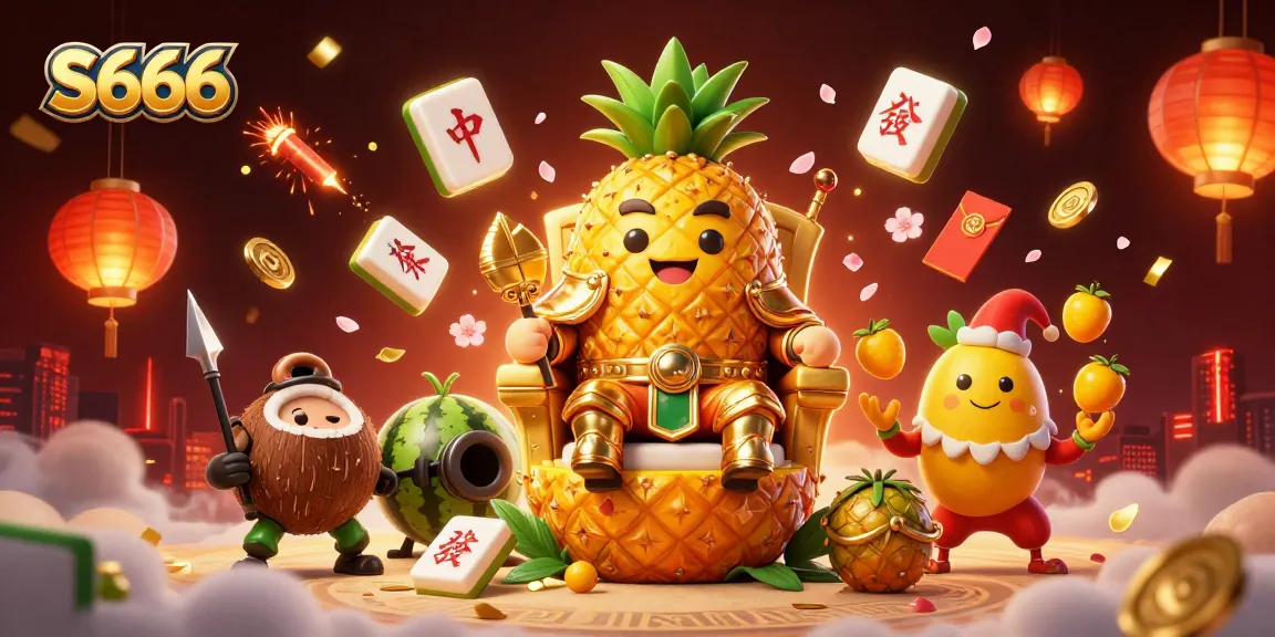 Experience the thrilling entertainment at S666 with vibrant characters, casino games, and festive elements.