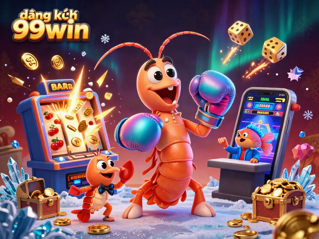 Experience exciting gameplay with đăng ký 99win, featuring vibrant gaming characters and dynamic casino elements.