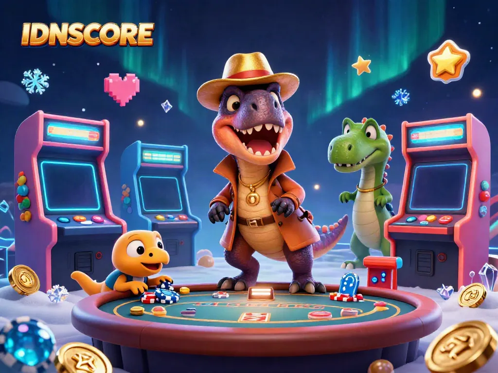 Engage in thrilling gameplay at IDNSCORE with a velociraptor card counter and unique casino hustle.