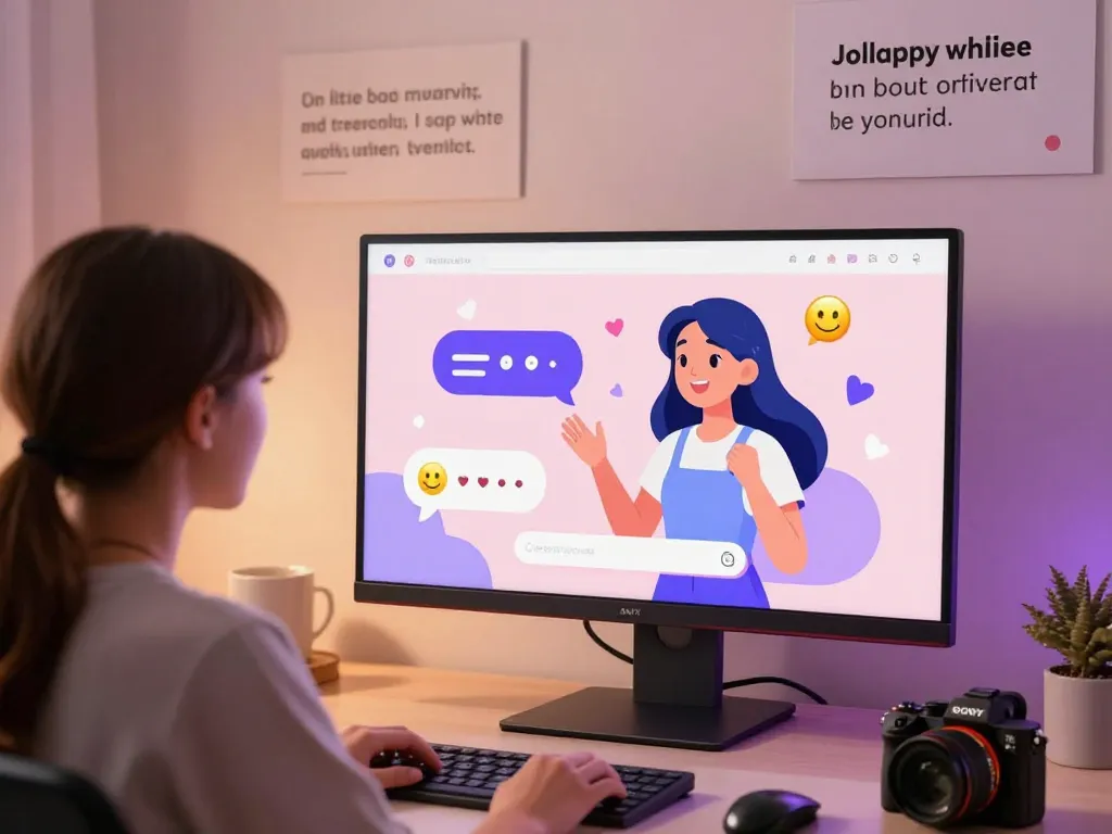 Engaging ai porn chat scene with animated character and friendly chat interface for an exciting online experience.