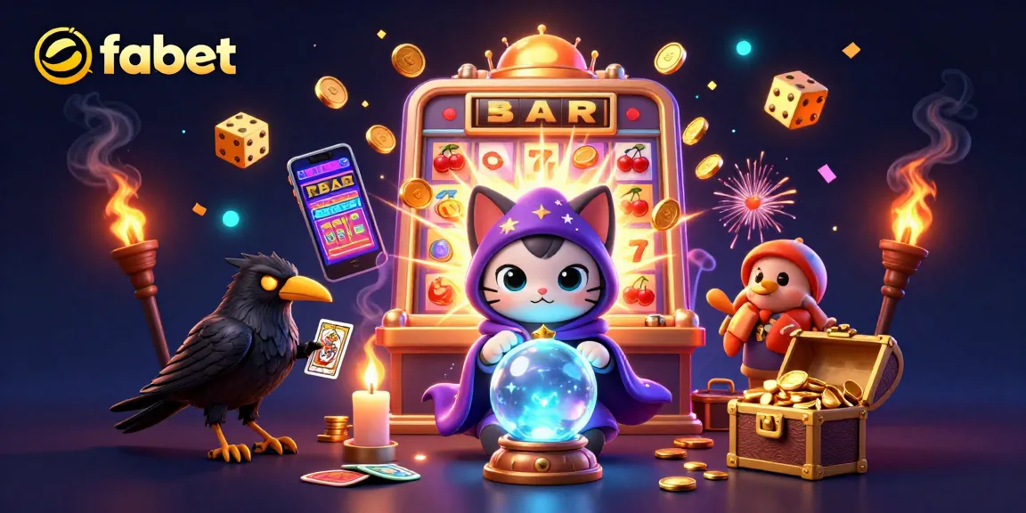 Experience the thrill of fabet with this vibrant 3D illustration of a casino scene full of excitement.