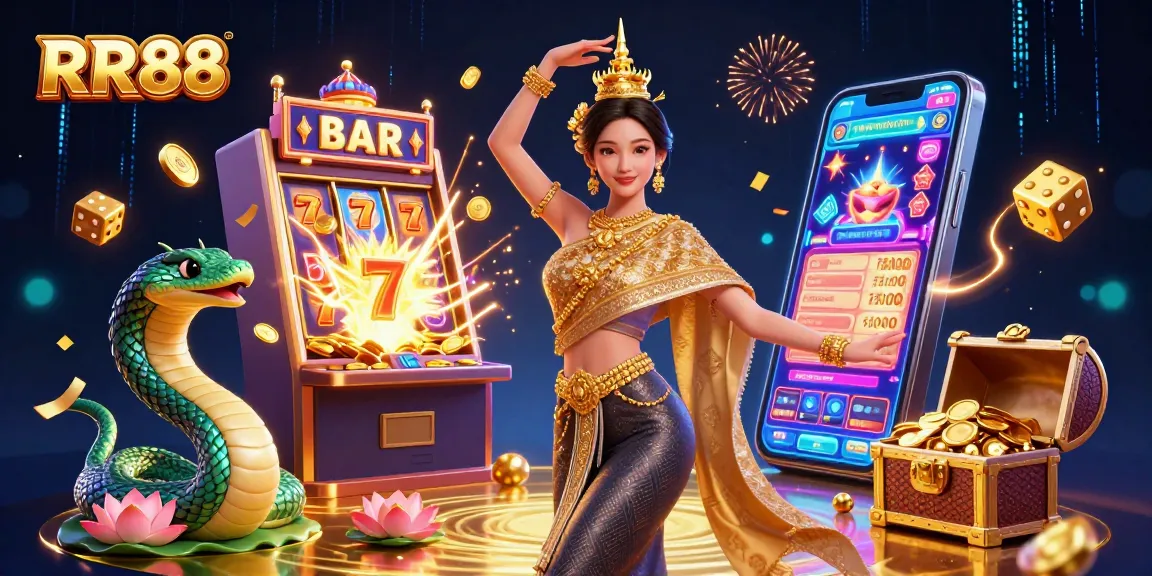 Experience the excitement of RR88 with vibrant slot action and a rich casino atmosphere.