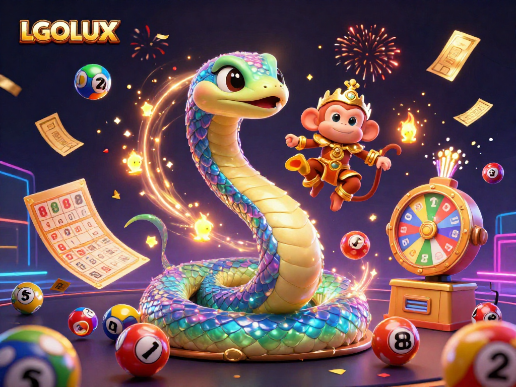 Experience thrilling wins with LGOLUX as colorful lottery elements create excitement!