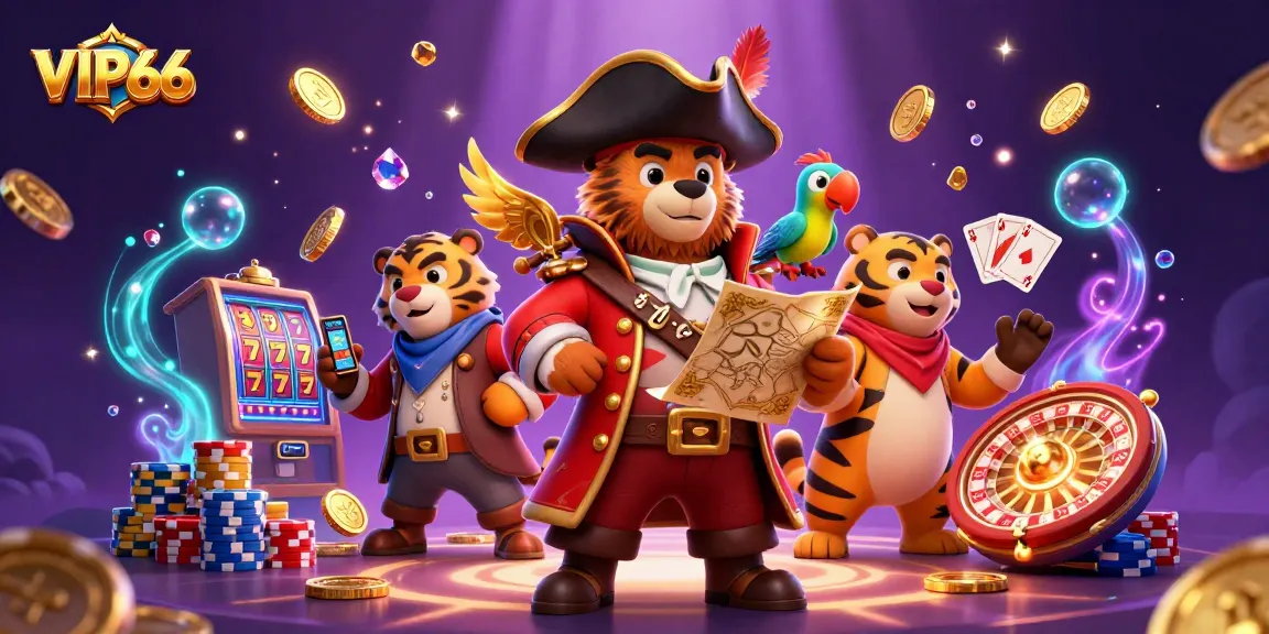 Experience thrilling slots and games at VIP66 in this vibrant casino scene.