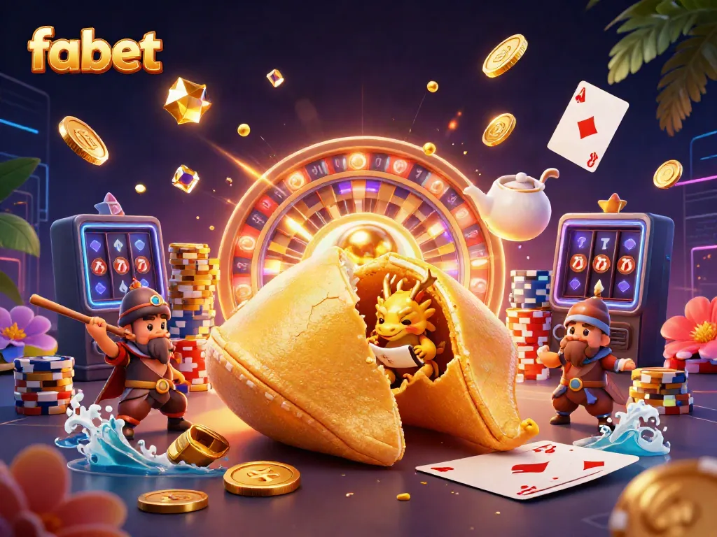Experience the magic of fabet with golden treasures and enchanting characters in this vibrant gaming scene.