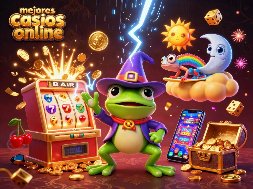 Gana en los mejores casinos online con la visual vibrante de monedas doradas y personajes encantadores.