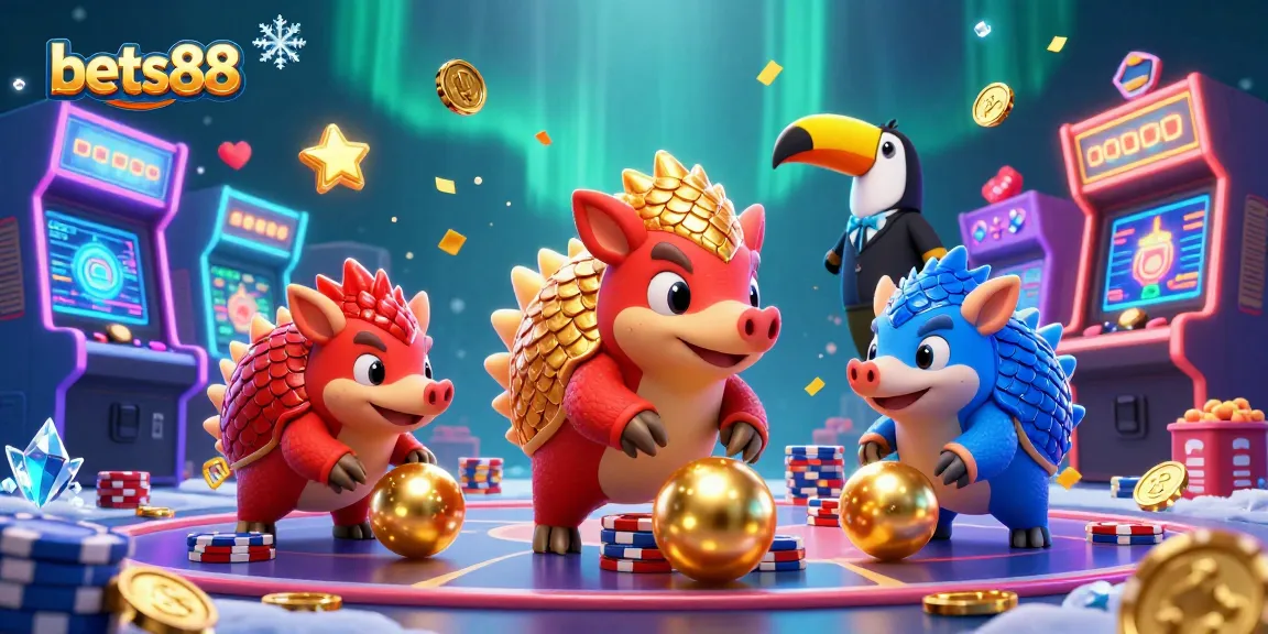 Experience the thrills of betting at bets88 amidst colorful arcade action and dynamic gameplay.