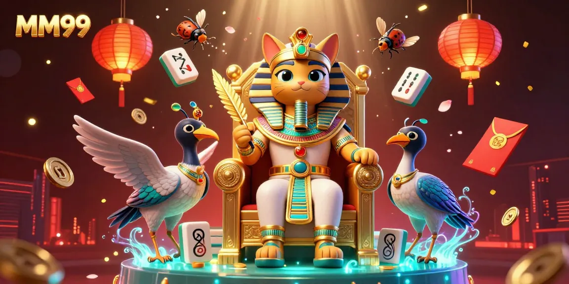 Spin the reels with MM99 in this vibrant 3D casino illustration featuring exciting games.