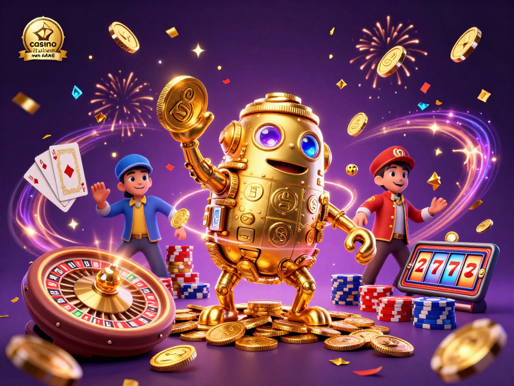 Gioca nei casino italiani non AAMS con un golem d'oro, roulette e jolly scintillanti.