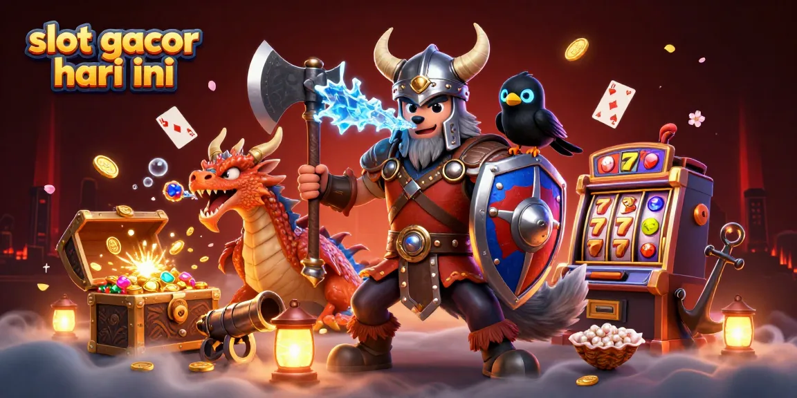 Engage in high-stakes wins at slot gacor hari ini with dynamic casino-themed characters and elements.
