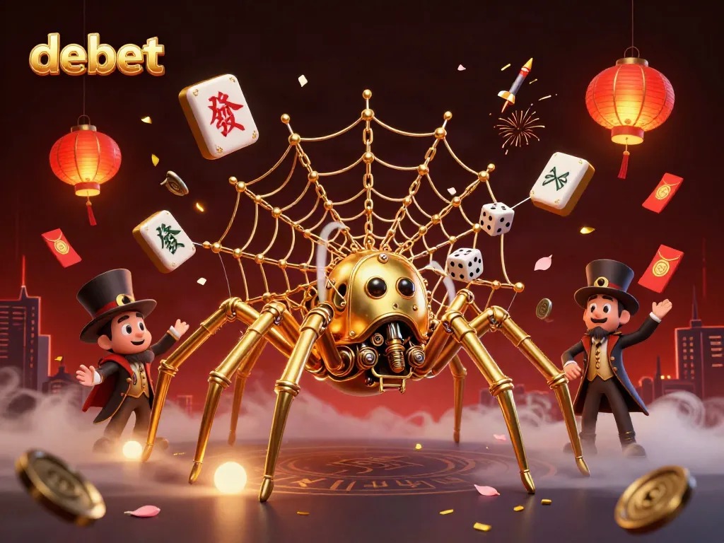 Catch lucky dice with debet elements in a steampunk casino-themed scene.