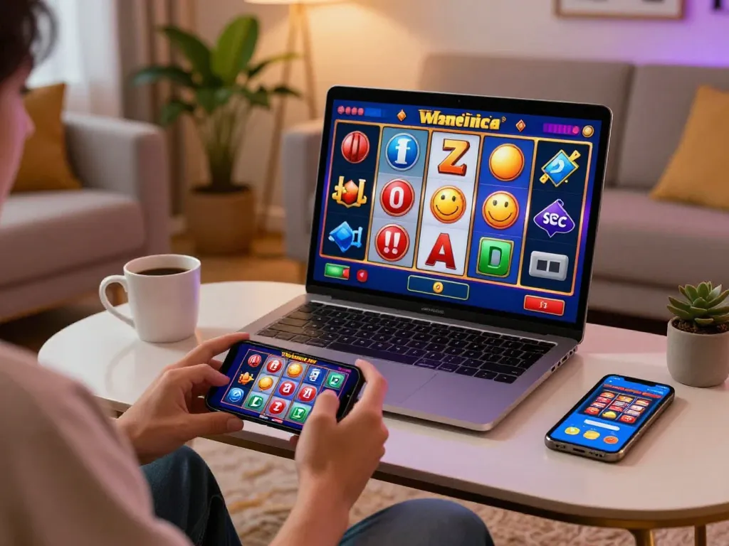 weddingshopworld engaging mobile slot gameplay in a cozy living room