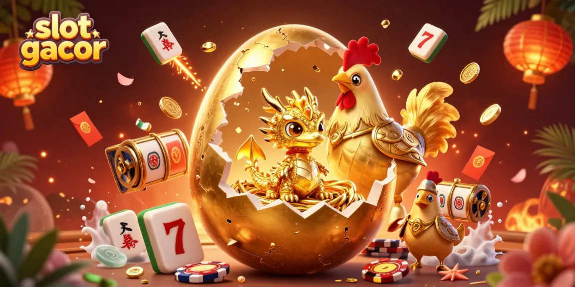 Experience slot gacor magic with a golden dragon on poker chips, embodying thrilling gameplay.