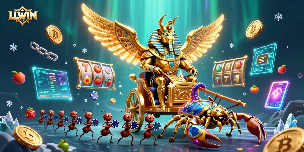 Engage with LLWIN's thrilling atmosphere, combining crypto gambling and vibrant casino elements.