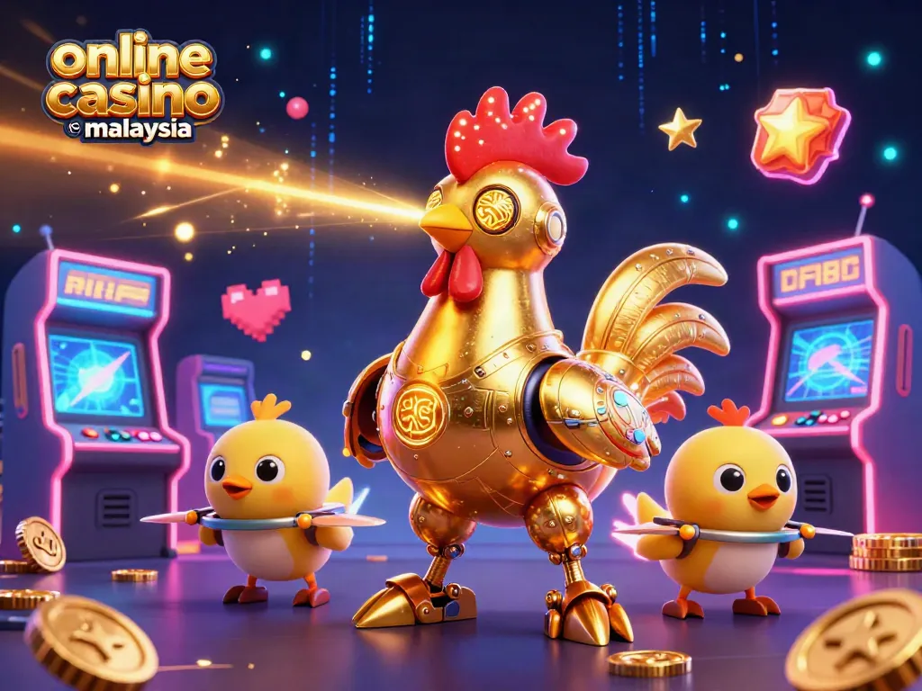 Engage with thrilling online casino games malaysia through vibrant 3D arcade representation.