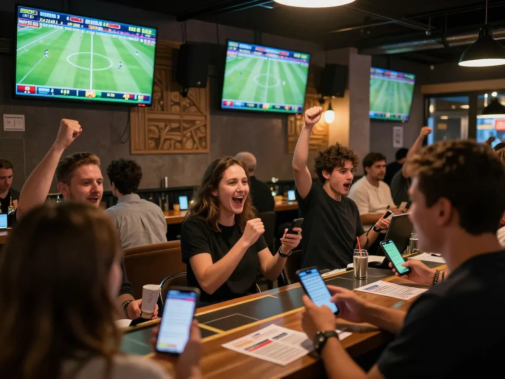 Exciting sports betting atmosphere showcasing kèo nhà cái hôm nay with enthusiastic bettors engaging with live games.