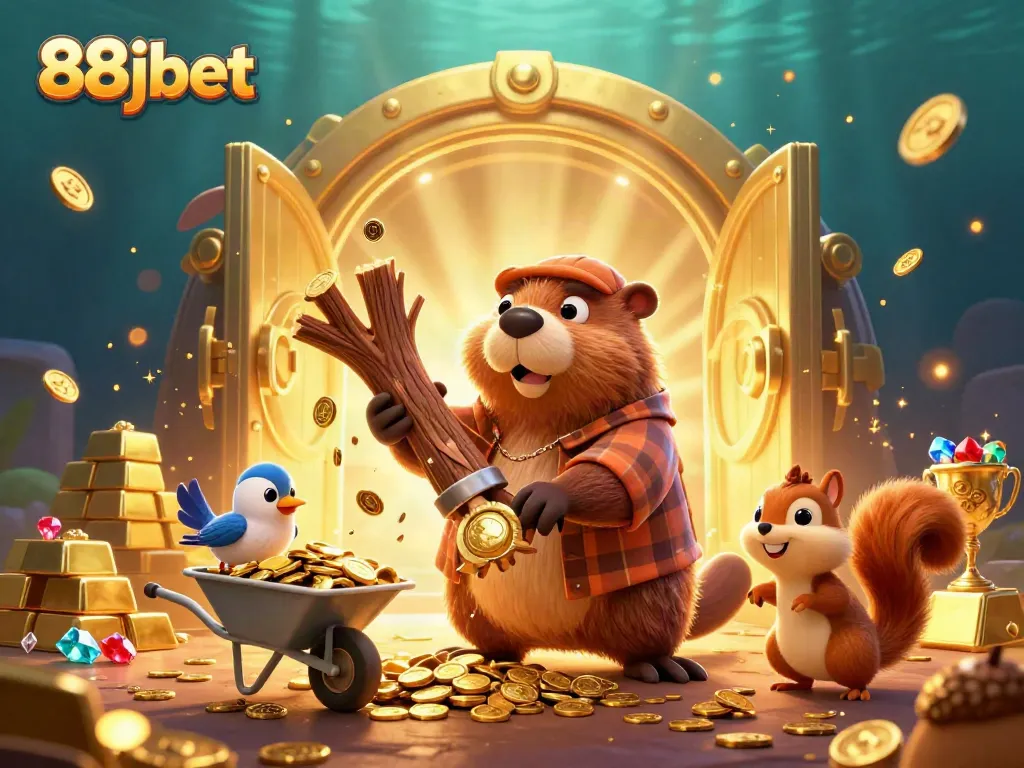Experience thrilling wins with the animated beaver, bird, and squirrel at 88jbet casino.