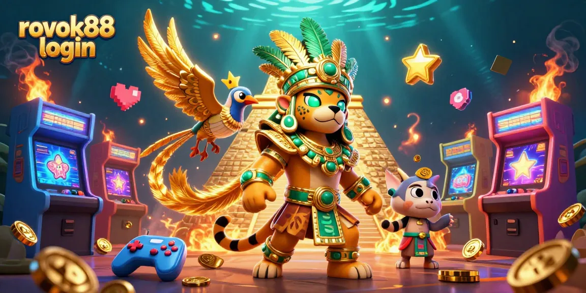 Engage with the rokok88 login experience through vibrant casino elements and rich 3D illustrations.